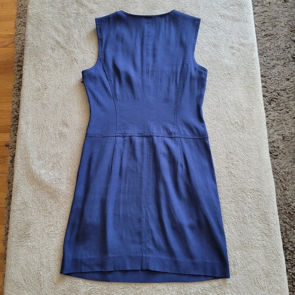 Theory Adalize Habitat blue sleeveless dress size 6​ - Picture 9 of 15